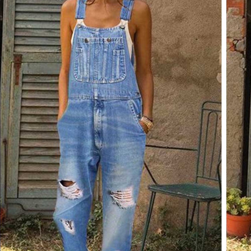 Hot Kiss Oversized Overalls-Size Small- Nice!